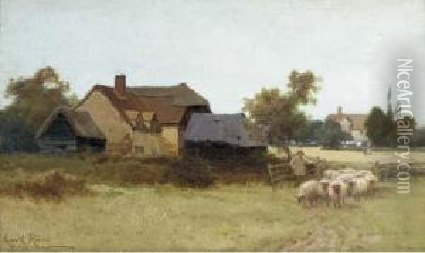 New Pastures Oil Painting - Leopold Rivers