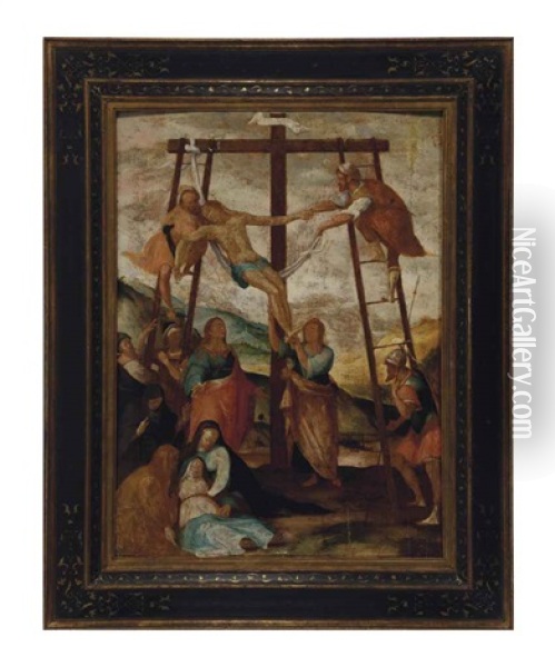 The Descent From The Cross Oil Painting -  Pontormo