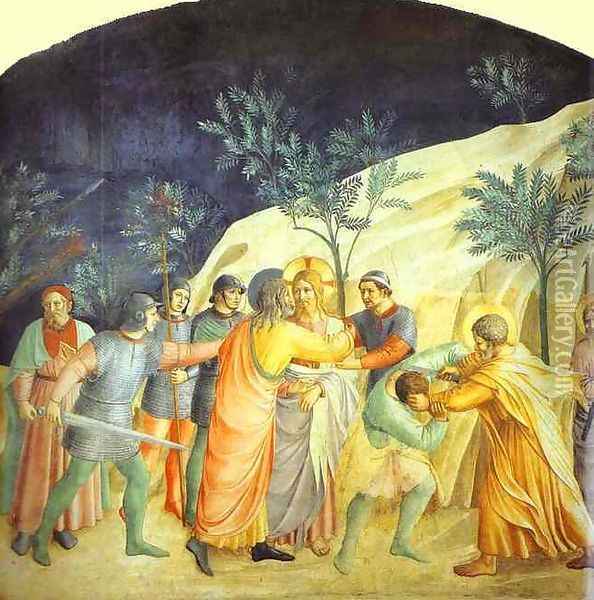 Arrest of Christ Oil Painting - Angelico Fra