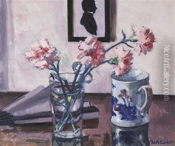 Pink Carnations Oil Painting - Francis Campbell Boileau Cadell