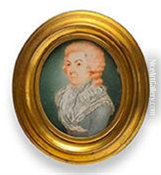 Portrait Du Chevalier D'eon Oil Painting - Henry Bone