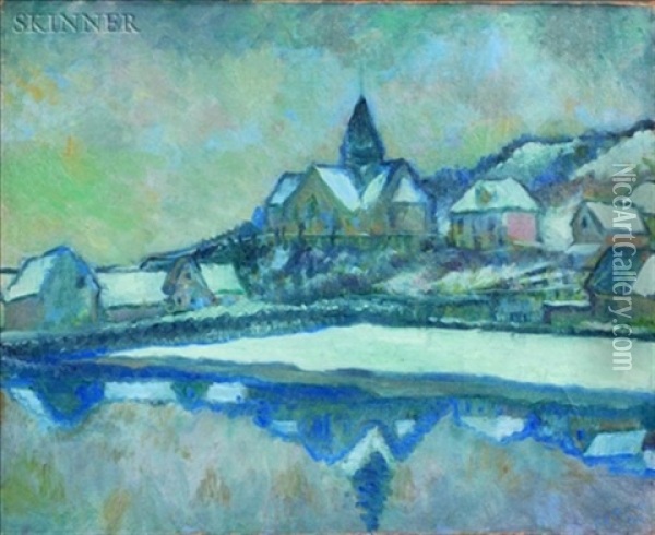 Inondation A Giverny Oil Painting - Theodore Earl Butler