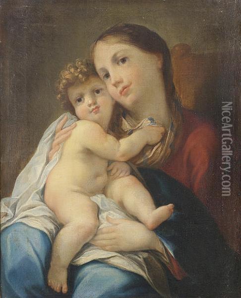 The Madonna And Child Oil Painting - Pietro Fancelli