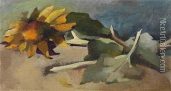 Sonnenblume Oil Painting - Max Dungert