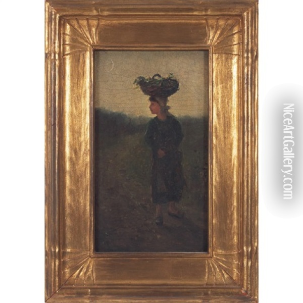Normandy Girl Oil Painting - Edward Loyal Field