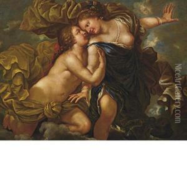 Giove E Callisto Oil Painting - Pietro Liberi