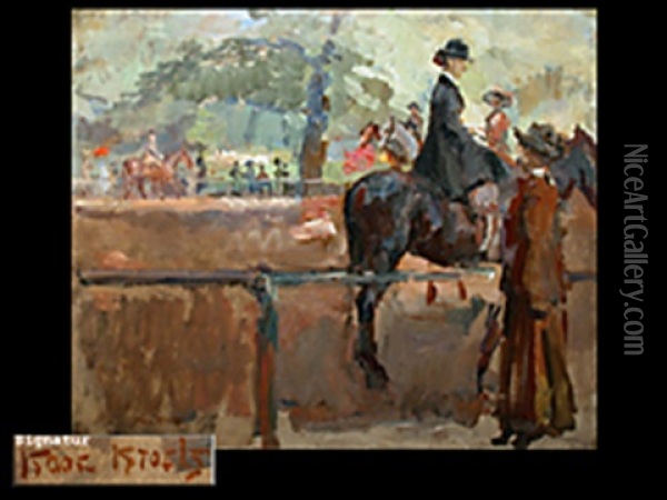 Amazone Im Hyde Park Oil Painting - Isaac Israels