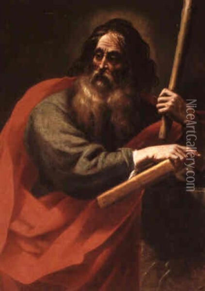 Saint James The Less Oil Painting - Cavaliere Giovanni Baglione