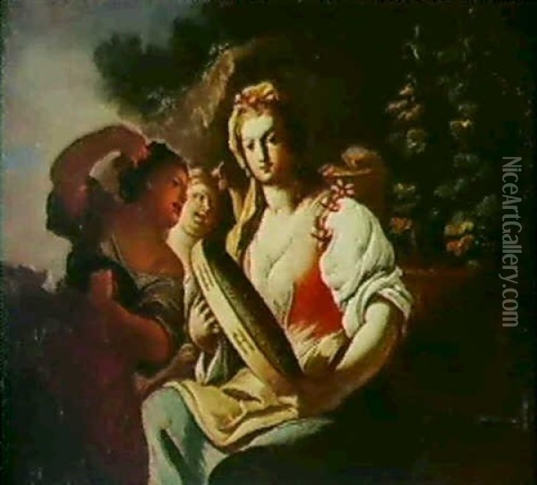 Musiciens Oil Painting - Giulio Solimena