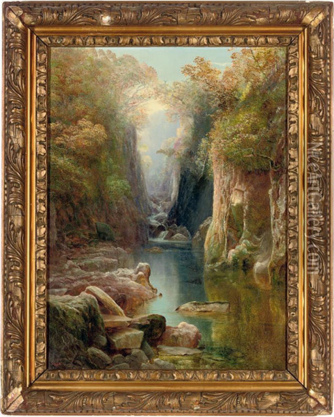 Tranquil Waters Oil Painting - Thomas Finchett