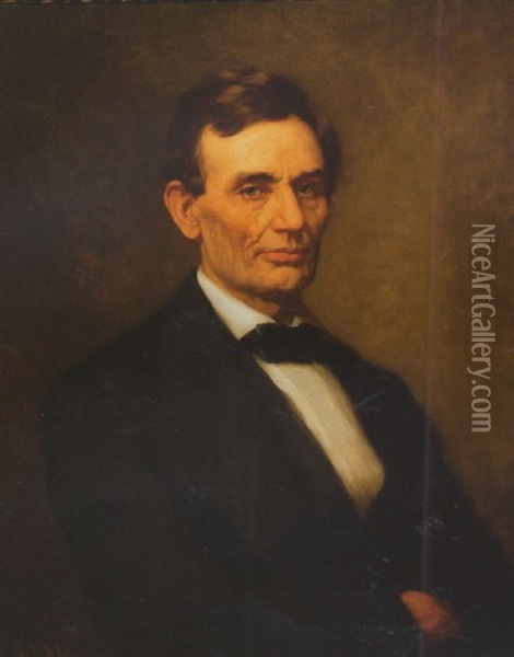 Portrait Of Abraham Lincoln Oil Painting - Albert Bernard Uhle