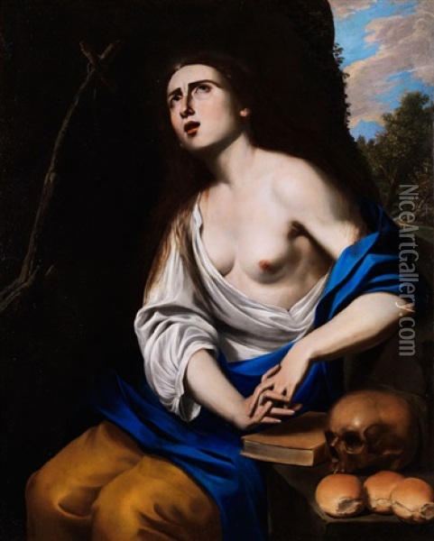 Die Heilige Magdalena Oil Painting - Francesco de Rosa