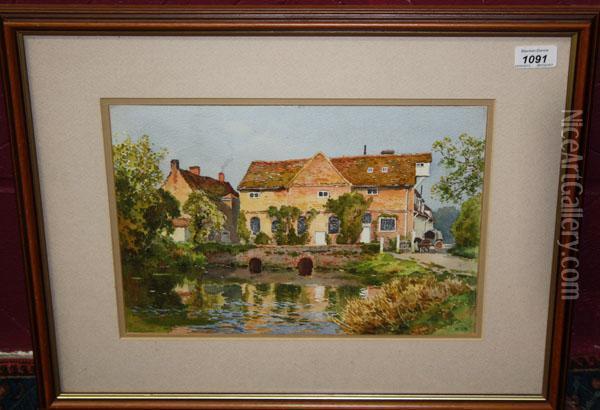 Flatford Mill Oil Painting - Ernest William Haslehurst