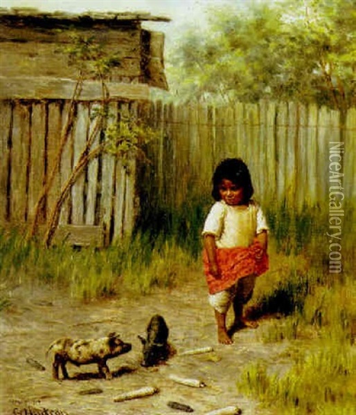 The Adopted Oil Painting - Grace Carpenter Hudson