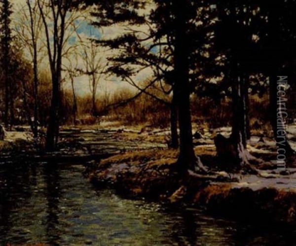 Light Of Spring Oil Painting - Francis Hans Johnston