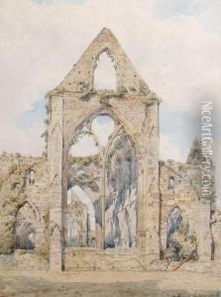 Tintern Abbey Oil Painting - Richard Phene Spiers