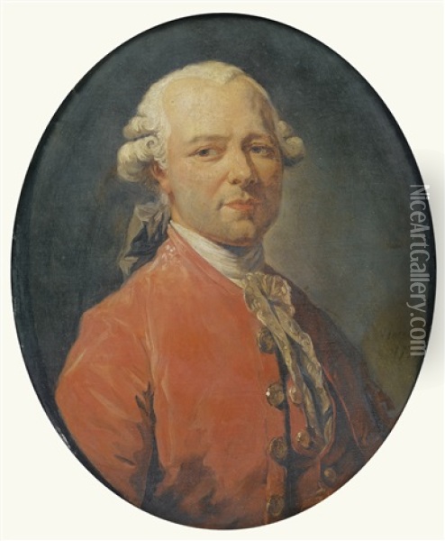 Portrait Du Peintre Jean-pierre Houel Oil Painting - Francois Andre Vincent