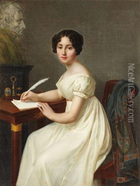 Alix De Montmorency, Duchesse De Talleyrand Oil Painting - Henri Francois Riesener