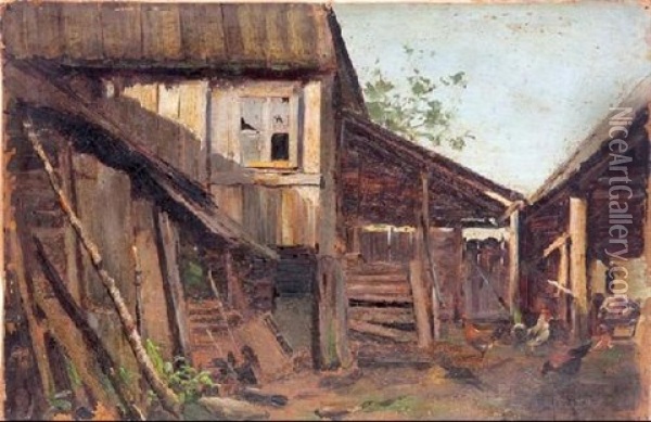 Gallinero Oil Painting - Isaak Levitan