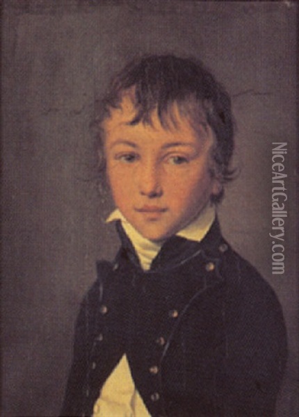 Portrait De Lucien Emile Arnault Oil Painting - Louis Leopold Boilly