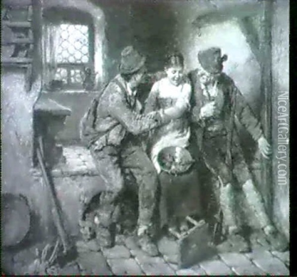 In Grosser Bedrangnis Oil Painting - Hugo Wilhelm Kauffmann