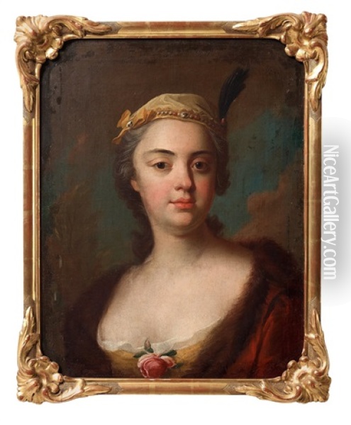 Ulrika Eleonora Ribbing Af Zernava (1723-1787) Oil Painting - Olof Arenius