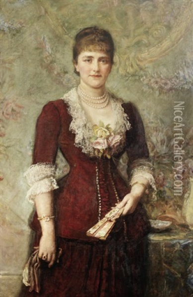 Portrait Of Lucy Stern Oil Painting - John Everett Millais