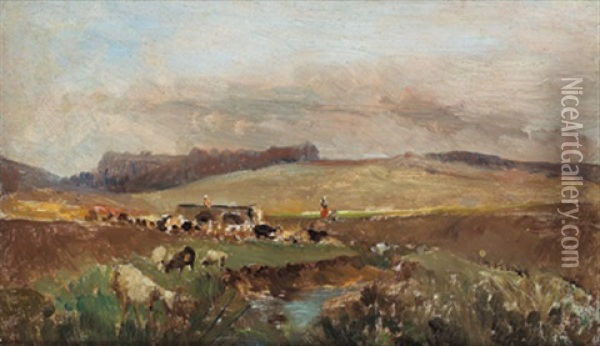 Landschaft Bei Smecne In Bohmen Oil Painting - Marie Egner