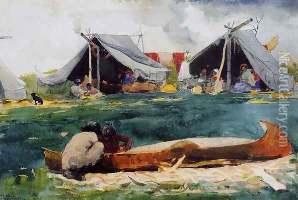 Montagnais Indians Oil Painting - Winslow Homer