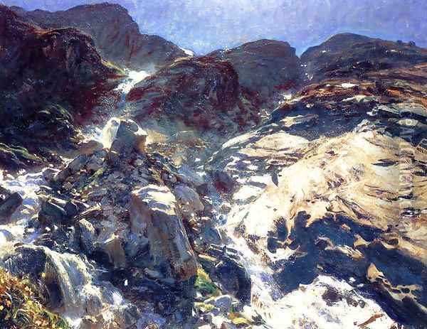 Glacier Streams Oil Painting - John Singer Sargent