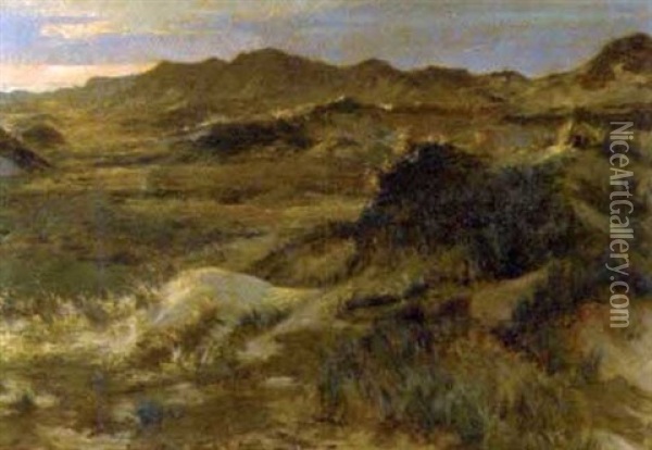 Les Dunes Oil Painting - Ernest Blanc-Garin