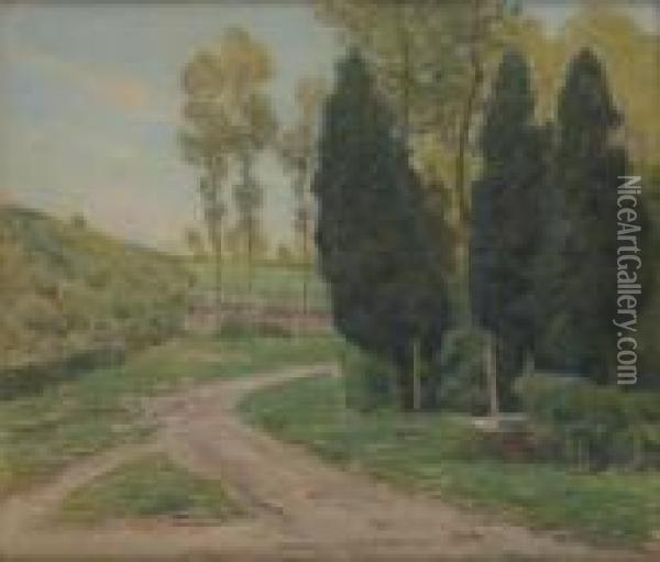 L'allee Oil Painting - Rodolphe Paul Wytsman