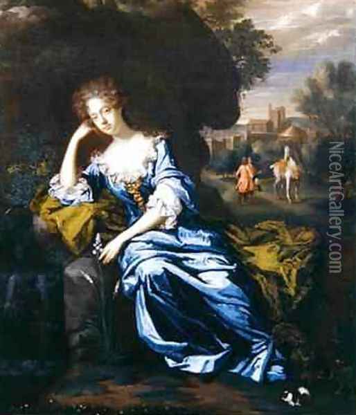 Portrait of Anne Greville Oil Painting - Garret Morphey