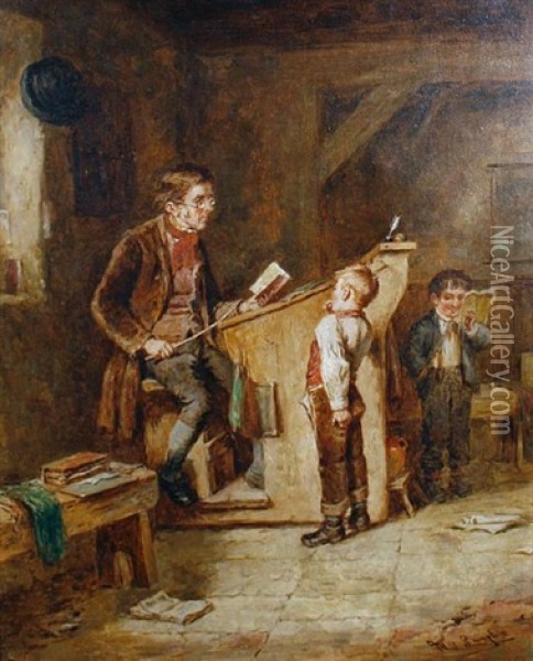 The Schoolroom Oil Painting - Mark William Langlois