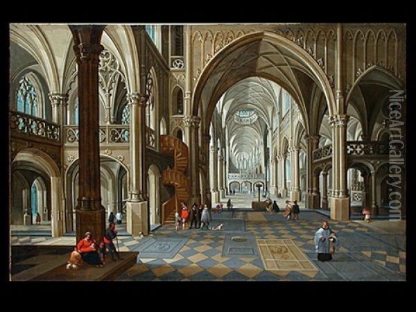 Kircheninterieur Oil Painting - Peeter Neeffs the Younger