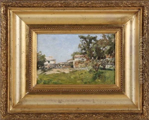 Falagueira Perto De Queluz Oil Painting - Antonio Ezequiel Pereira