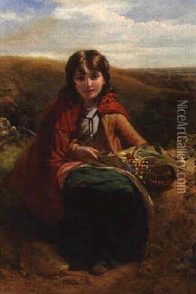 Little Red Riding Hood Oil Painting - John Deffett Francis