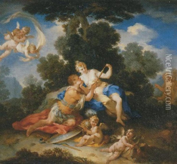 Rinaldo And Armida Oil Painting -  Parmigianino (Michele da Parma)