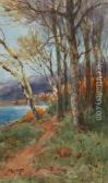 Autumn Oil Painting - John MacWhirter