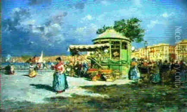 Napoli Da Marinella Oil Painting - Carlo Brancaccio