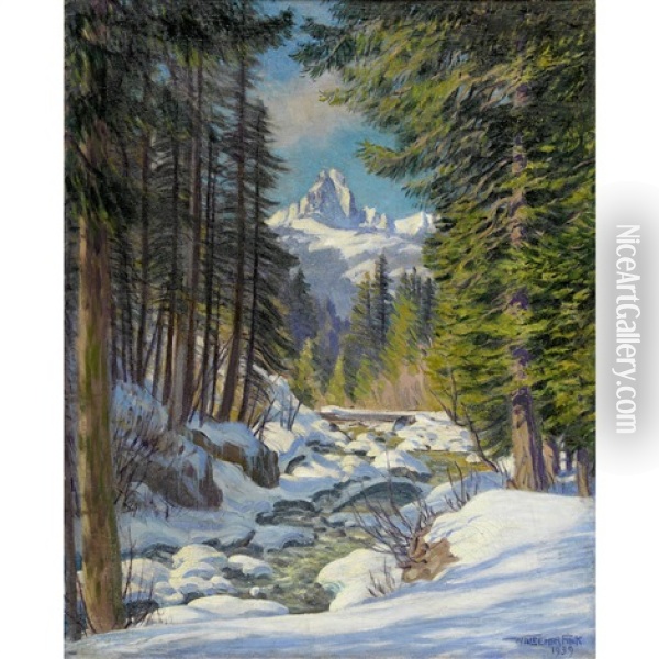 Im Turbachtal Bei Gstaad Oil Painting - Waldemar Theophil Fink