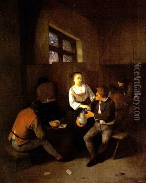 Bauern Im Wirtshaus Oil Painting - Cornelis Pietersz Bega