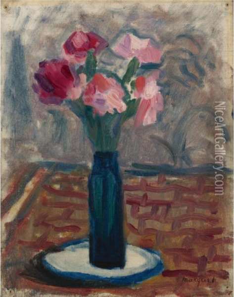 Vase De Fleurs Oil Painting - Albert Marquet