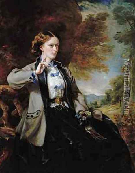 Portrait of the Hon Mrs Meynell Ingram Oil Painting - Sir Francis Grant