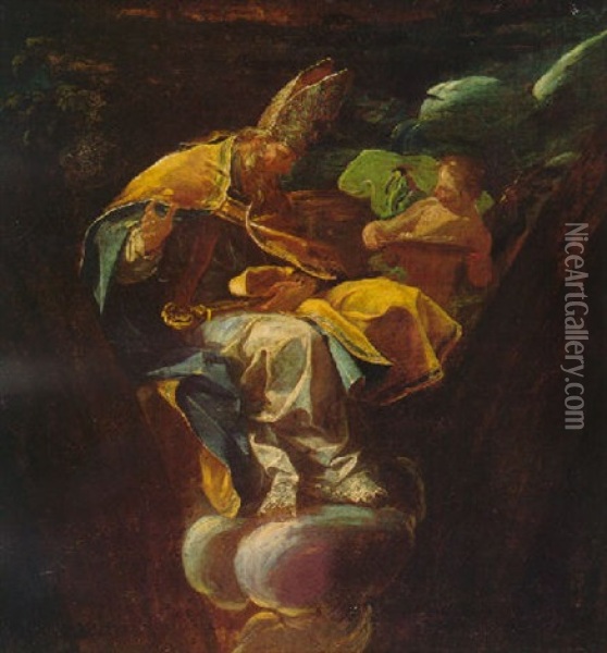 San Agustin Oil Painting - Francisco Goya