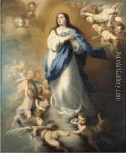 The Immaculate Conception Oil Painting - Bartolome Esteban Murillo