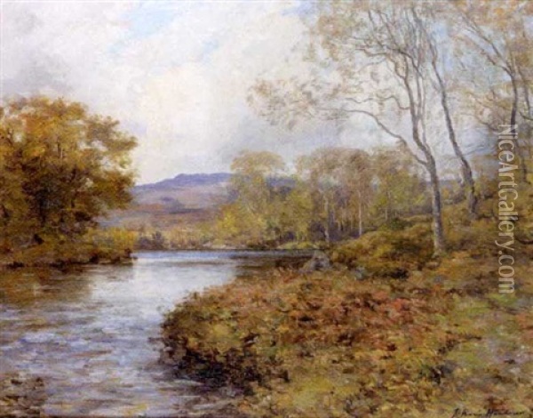 Autumn On The River Oil Painting - Joseph Morris Henderson