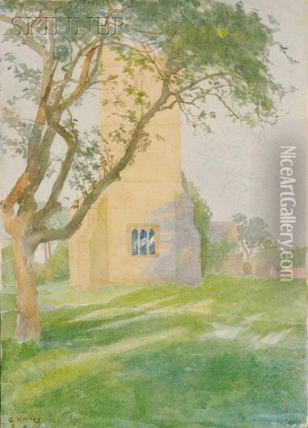 The Parish Church Of St. John The Baptist Oil Painting - George Harvey