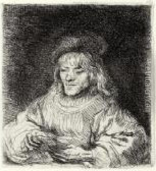 Card Player Oil Painting - Rembrandt Van Rijn