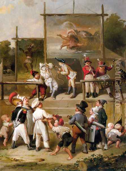 The Carnival Oil Painting - Francois Louis Lanfant de Metz